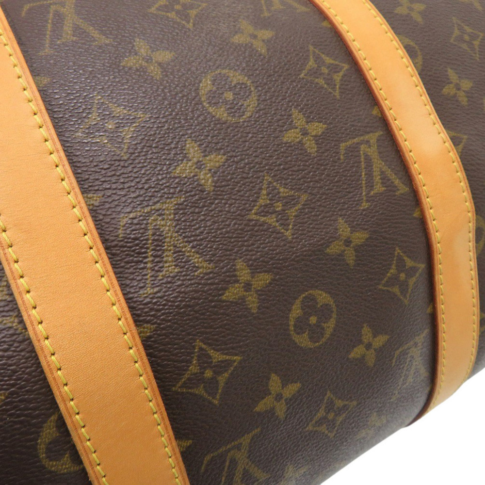 LOUIS VUITTON Authentic Brown Monogram Keepall 50 Boston Bag - Picture 9 of 10